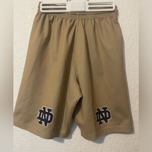 Notre Dame gold/tan shorts sz M